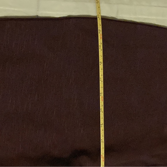 NWT Maroon slub knit pull on pants - Picture 5 of 7